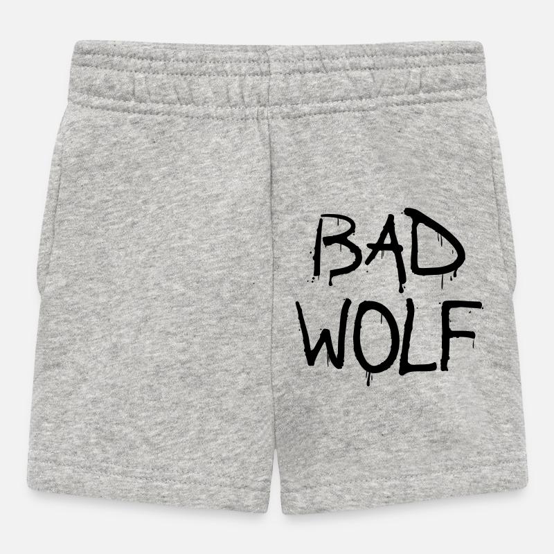 bad wolf - Short Bébé - gris chiné