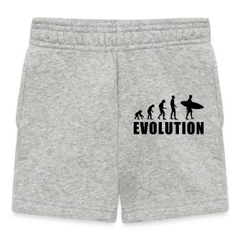 EVOLUTION Surf Schwimmen Meer Urlaub Geschenk - Baby Shorts - Grau meliert - Vorne