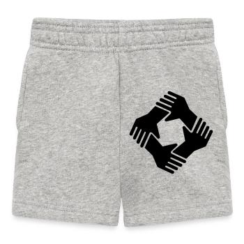 together together - Baby Shorts - heather grey - Front