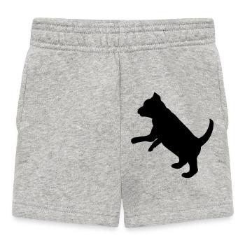 Playful Puppy Dog - Baby Shorts - Grau meliert - Vorne