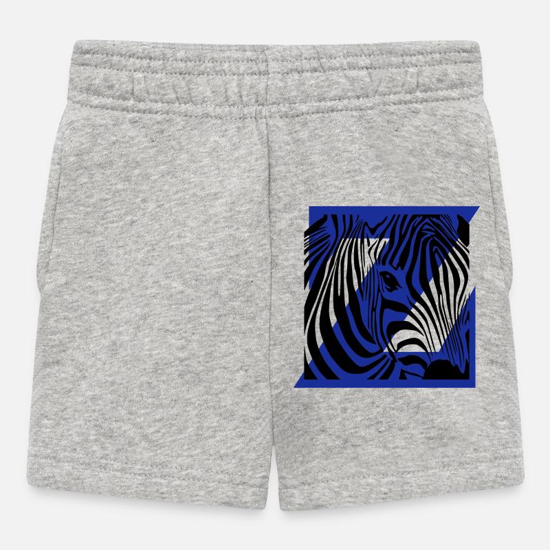 Zebra Mix - Short Bébé - gris chiné