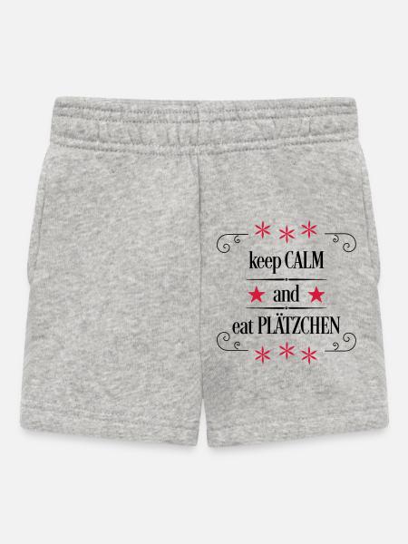 Weihnachten - Baby Shorts - Grau meliert
