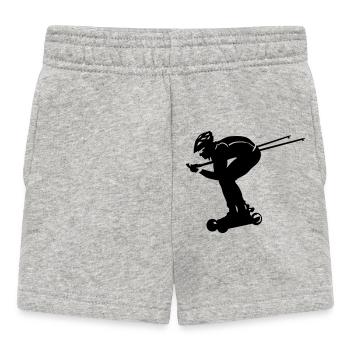 nordic cross skating - Short Bébé - gris chiné - Devant