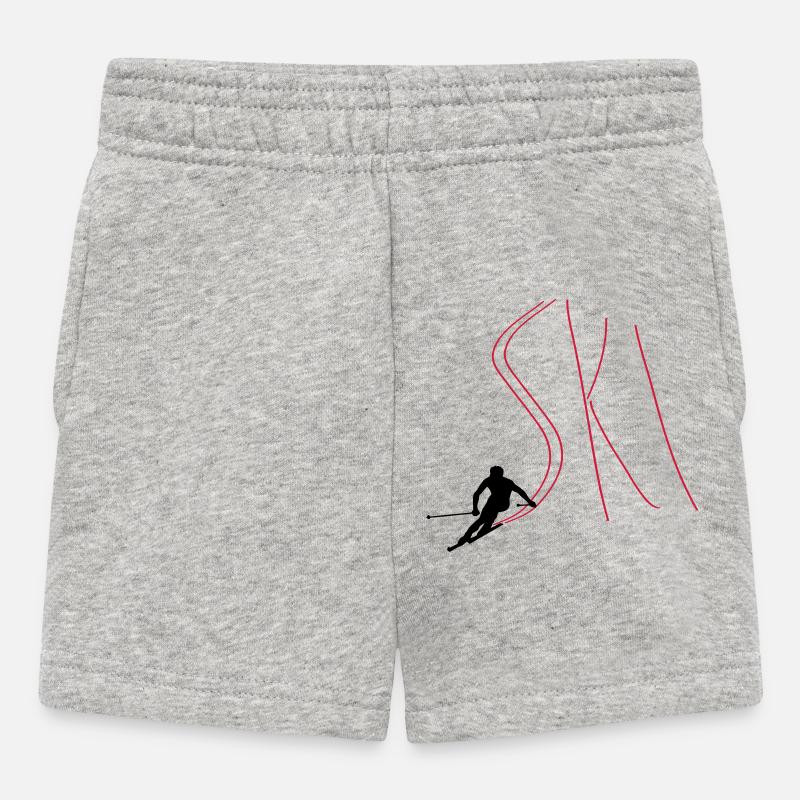 Ski - Baby Shorts - Grau meliert