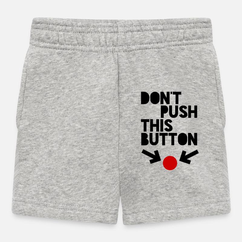 Button - Baby Shorts - Grau meliert