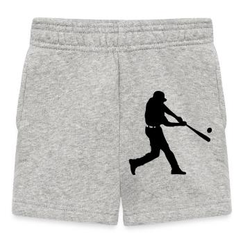 Baseball - Baby Shorts - Grau meliert - Vorne