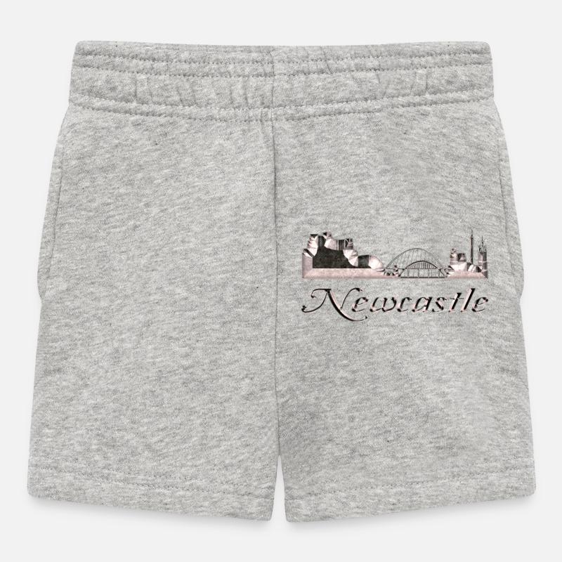 Newcastle - Short Bébé - gris chiné