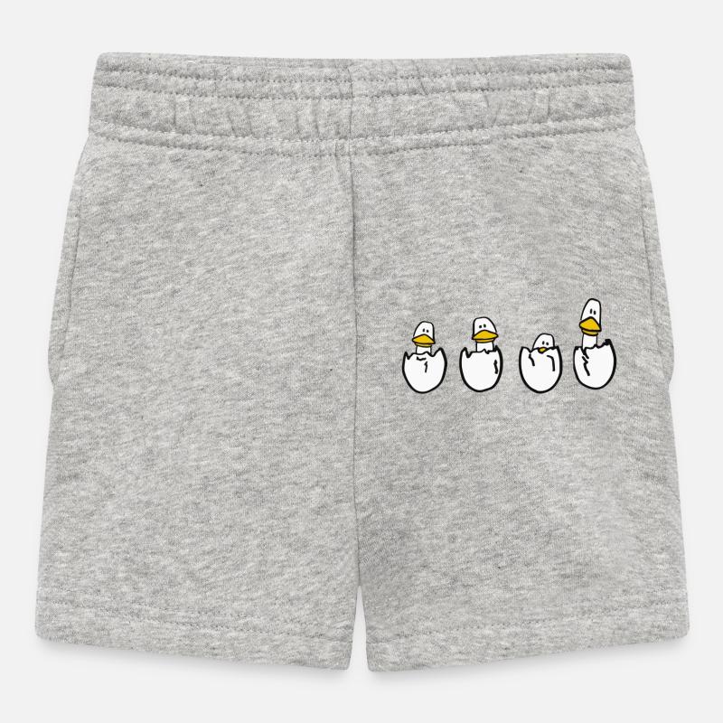 Canards à l’œuf - Short Bébé - gris chiné