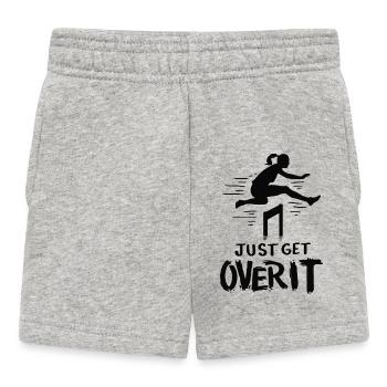 Track and Field Just Get Over It - Baby Shorts - heather grey - Front