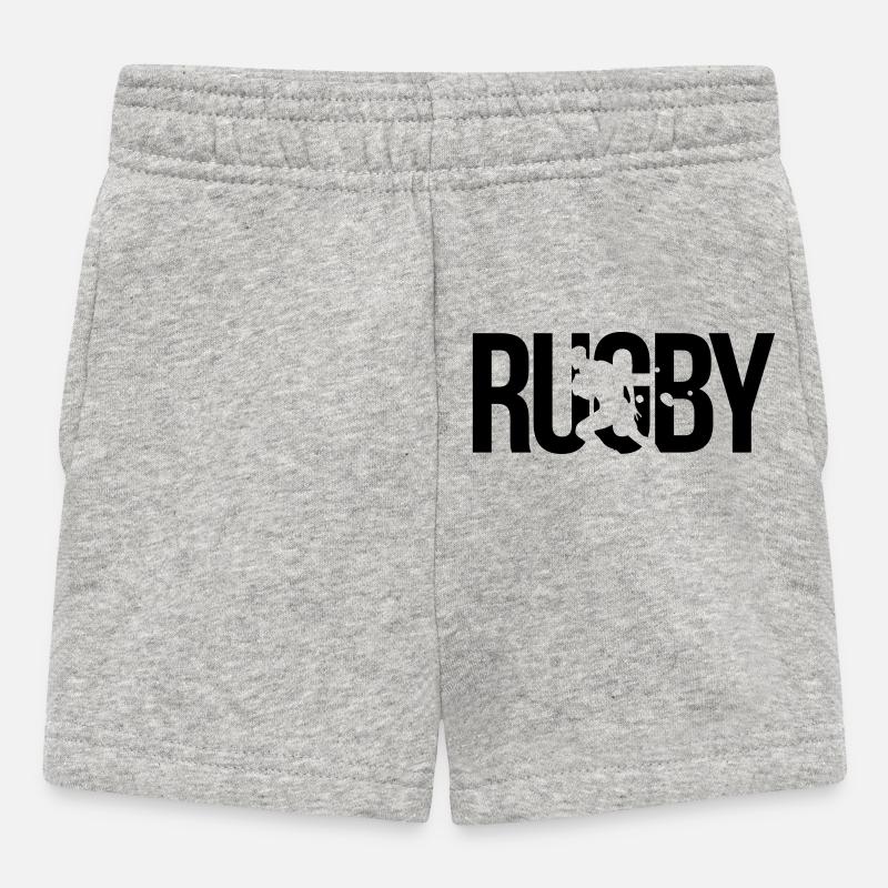 rugby - Short Bébé - gris chiné