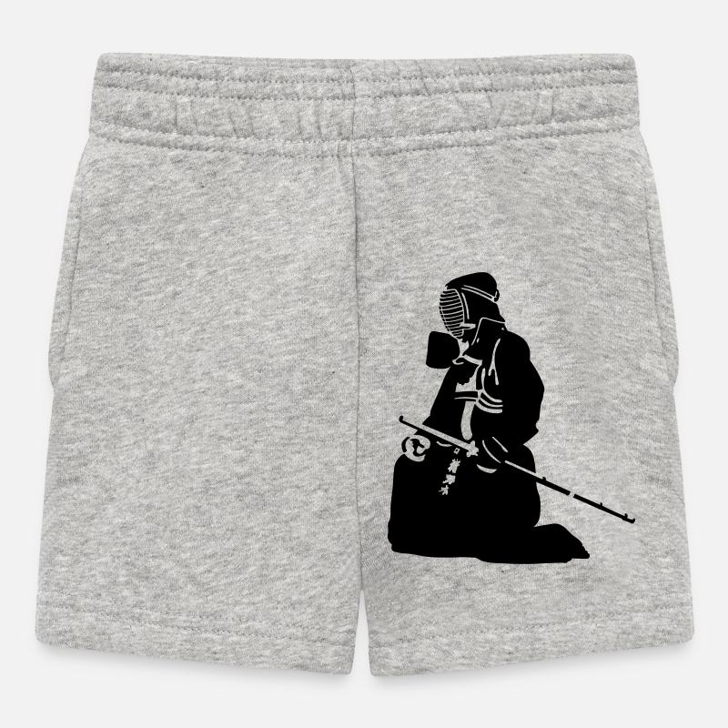 kendo - Short Bébé - gris chiné