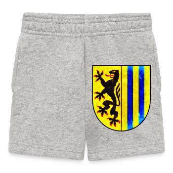 Leipzig - Armoiries de Leipzig - Short Bébé - gris chiné - Devant