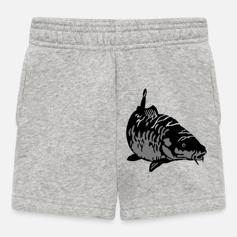Karpfen - Baby Shorts - Grau meliert