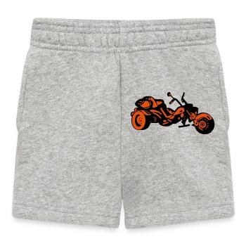Chopper Inferno – Comic Style Trike - Baby Shorts - Grau meliert - Vorne