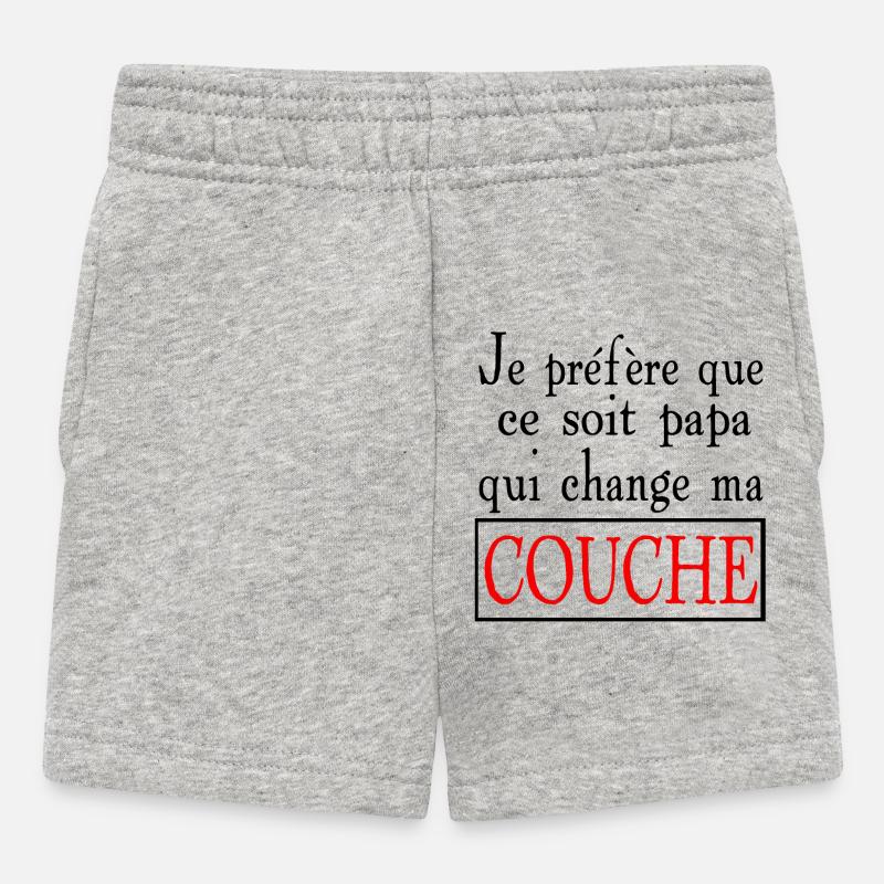 Wildes Design mit Explosionsmuster - Baby Shorts - Grau meliert