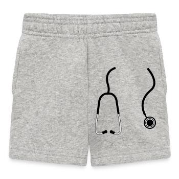 Arzt Stethoskop - Baby Shorts - Grau meliert - Vorne
