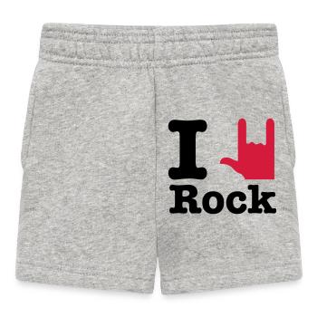 i love rock - I Love Rock - Short Bébé - gris chiné - Devant