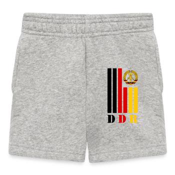 Barres de DDR avec des couleurs nationales / cadeau ostalgie - Short Bébé - gris chiné - Devant