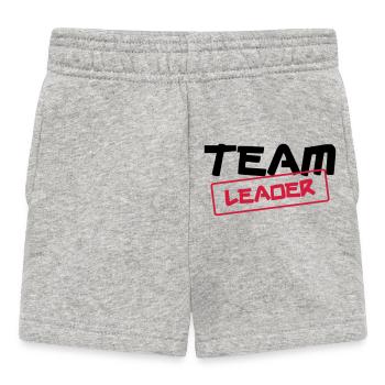 [ Team Leader ] - Short Bébé - gris chiné - Devant