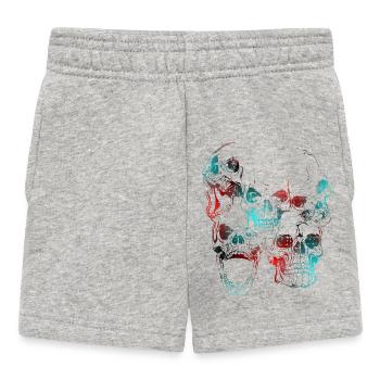 skull - Baby Shorts - heather grey - Front