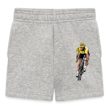 racing bicycle - Baby Shorts - heather grey - Front