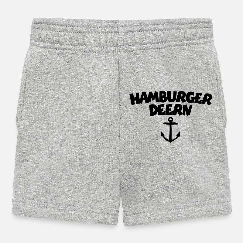 Hamburger Deern - Baby Shorts - Grau meliert