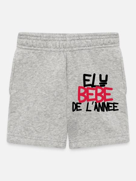 Bébé de l'année ! - Short Bébé - gris chiné