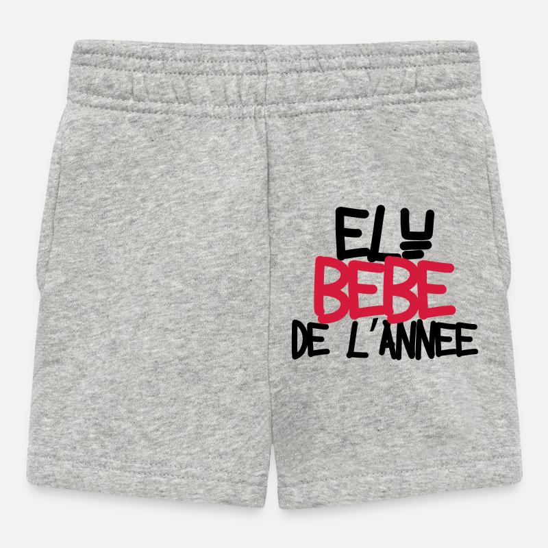 Bébé de l'année ! - Short Bébé - gris chiné