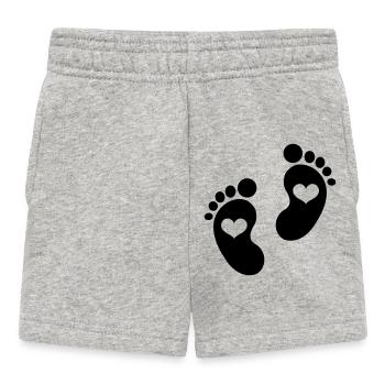 Baby - Baby Shorts - Grau meliert - Vorne