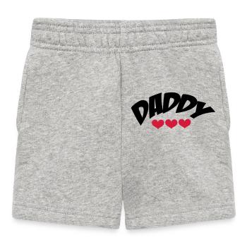 Daddy - Baby Shorts - heather grey - Front