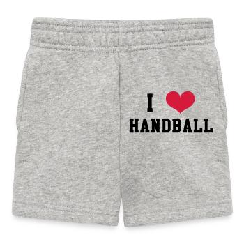 I Love Handball - Baby Shorts - heather grey - Front