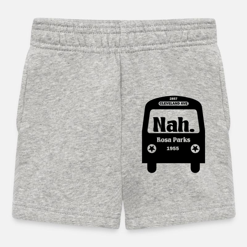Fermer Rosa Parks Bus Afro Peace Tolerance Gift - Short Bébé - gris chiné