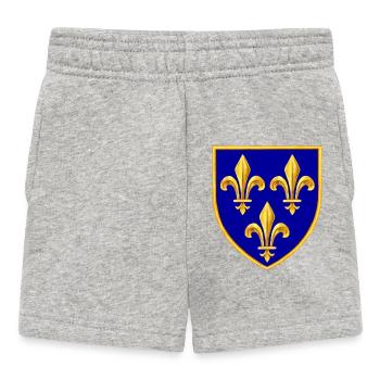 Lilie blüht - Baby Shorts - Grau meliert - Vorne