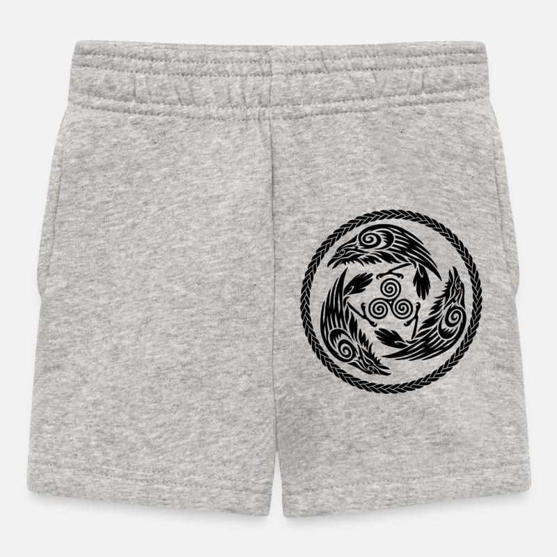 Morrigan - Short Bébé - gris chiné