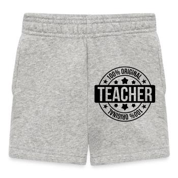 School / Teacher - Baby Shorts - Grau meliert - Vorne