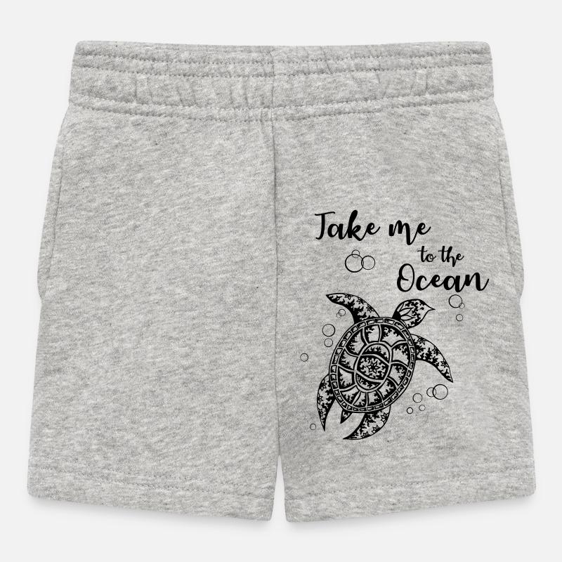 Take me to the Ocean - Short Bébé - gris chiné