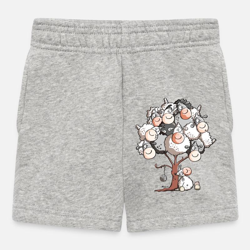 Drôle Arbre Mouton - Short Bébé - gris chiné