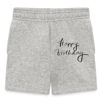 Joyeux anniversaire - Short Bébé - gris chiné - Devant
