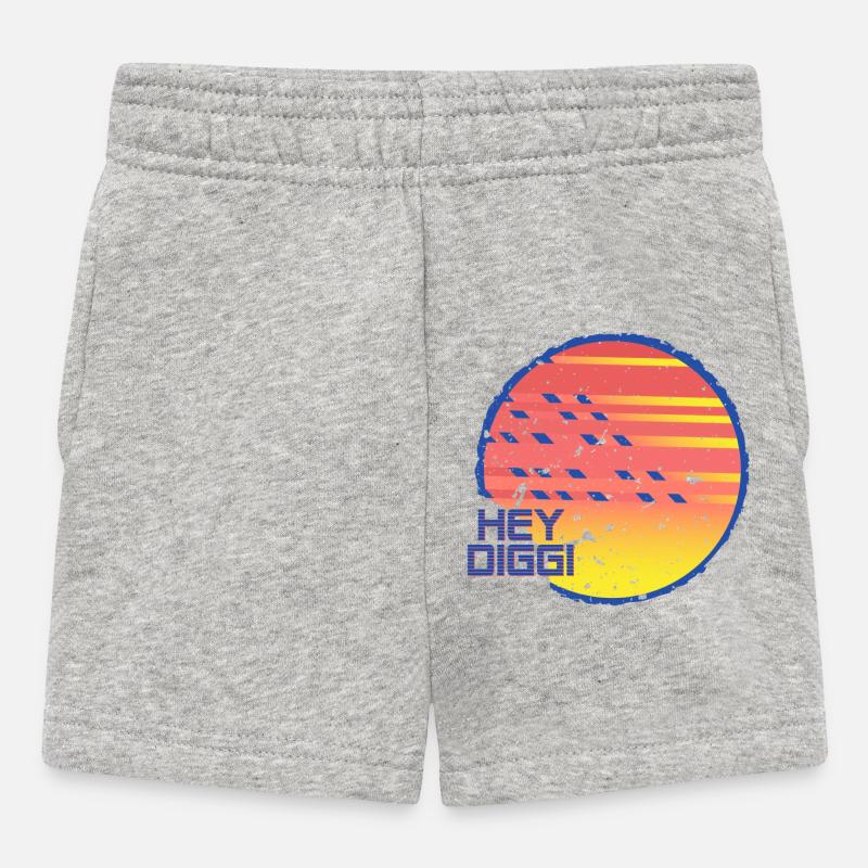 Hey Diggi - Short Bébé - gris chiné