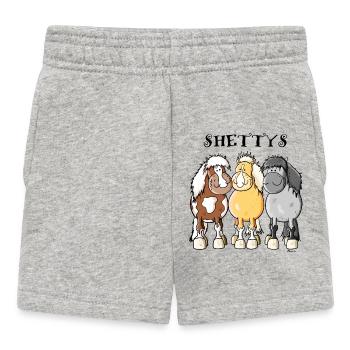 Shetlandpony Trio - Baby Shorts - Grau meliert - Vorne