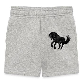 horse - Baby Shorts - heather grey - Front