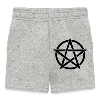 Pentagramm - Baby Shorts - Grau meliert - Vorne