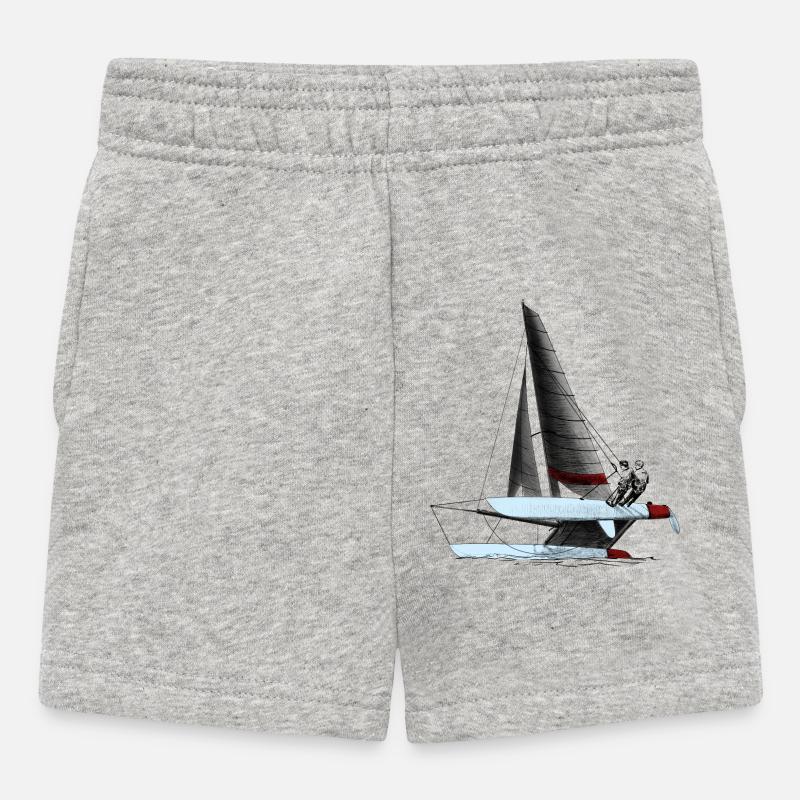 katamaran - Baby Shorts - Grau meliert