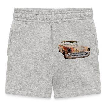 rusty car - Baby Shorts - heather grey - Front