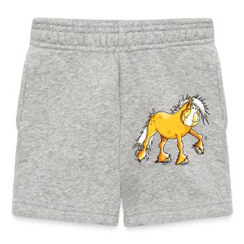 Hera the Haflinger - Baby Shorts - heather grey - Front