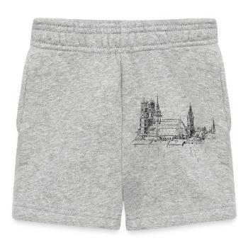 München - Baby Shorts - Grau meliert - Vorne