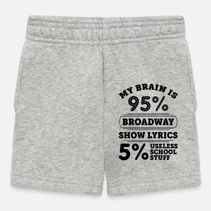 théâtre - Short Bébé - gris chiné