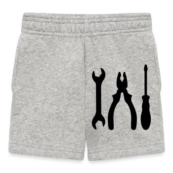 tools - Baby Shorts - heather grey - Front