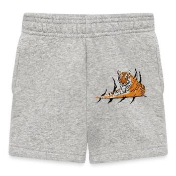 Tiger - Baby Shorts - heather grey - Front