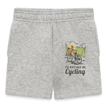 Faire du vélo - Short Bébé - gris chiné - Devant